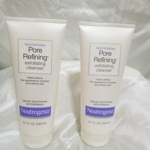 2 Tubes Neutrogena Pore Refining Exfoliating Cleanser